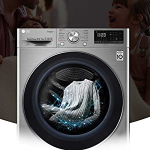 LG 10.5 KG FULLY AUTOMATIC INVERTER WI-FI FRONT LOAD WASHING MACHINE FHD1057SWS-SILVER